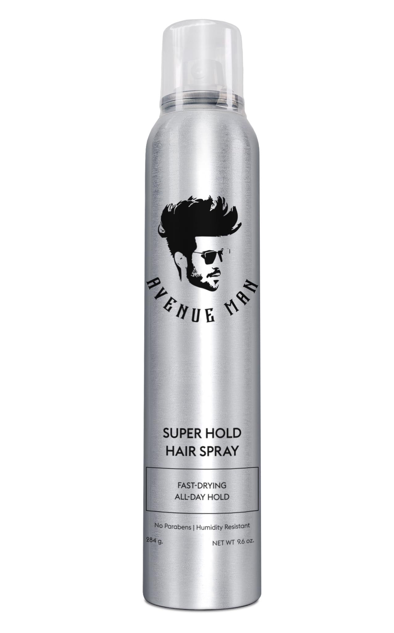 Avenue Man Super Hold Hairspray for Men – Fast-Drying Extra Hold, All-Day Control (10 oz)