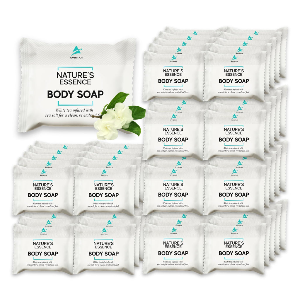 Avistar Bar Soap Bulk – 120 Pack Travel-Size Hotel Bars for Hospitality