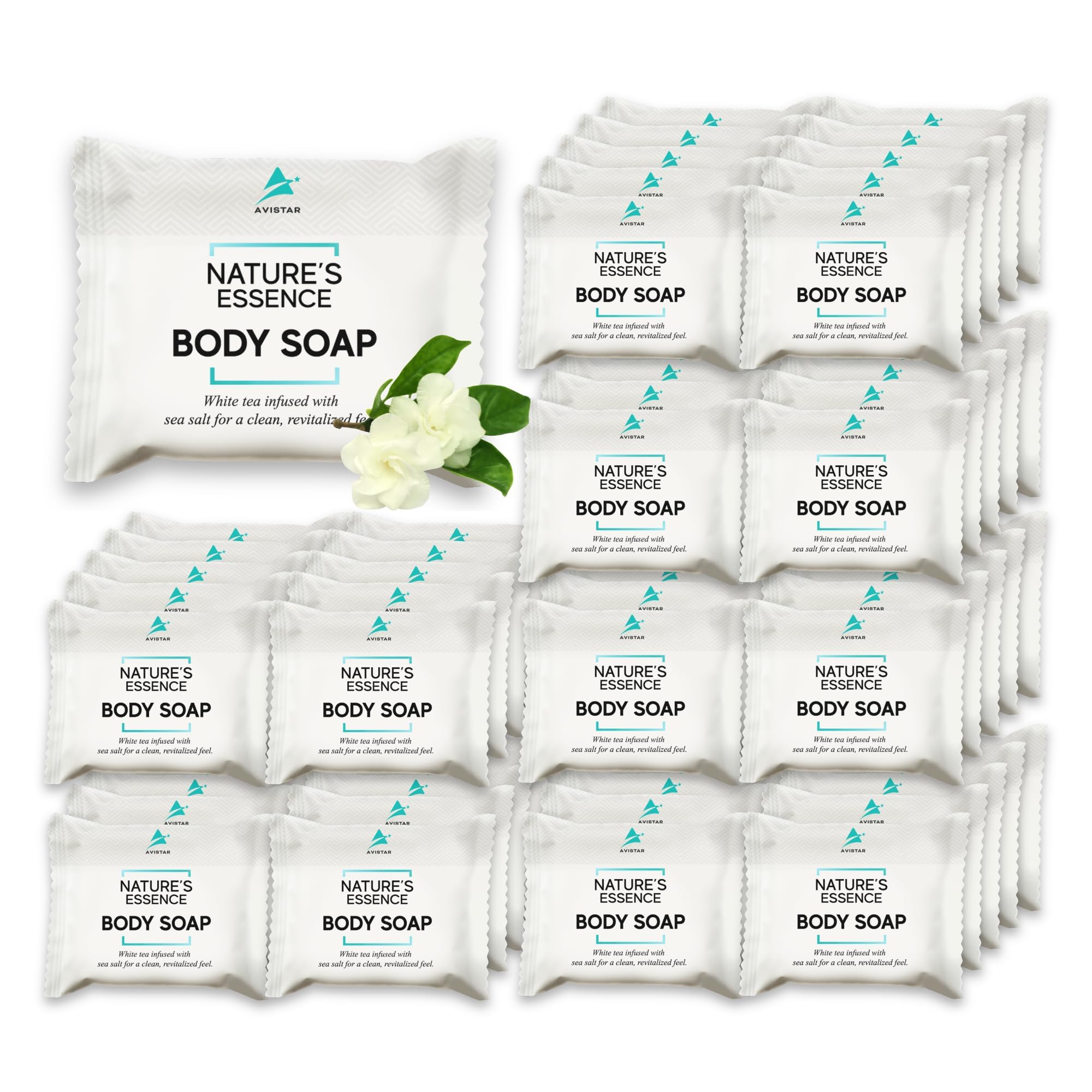 Avistar Bar Soap Bulk – 120 Pack Travel-Size Hotel Bars for Hospitality