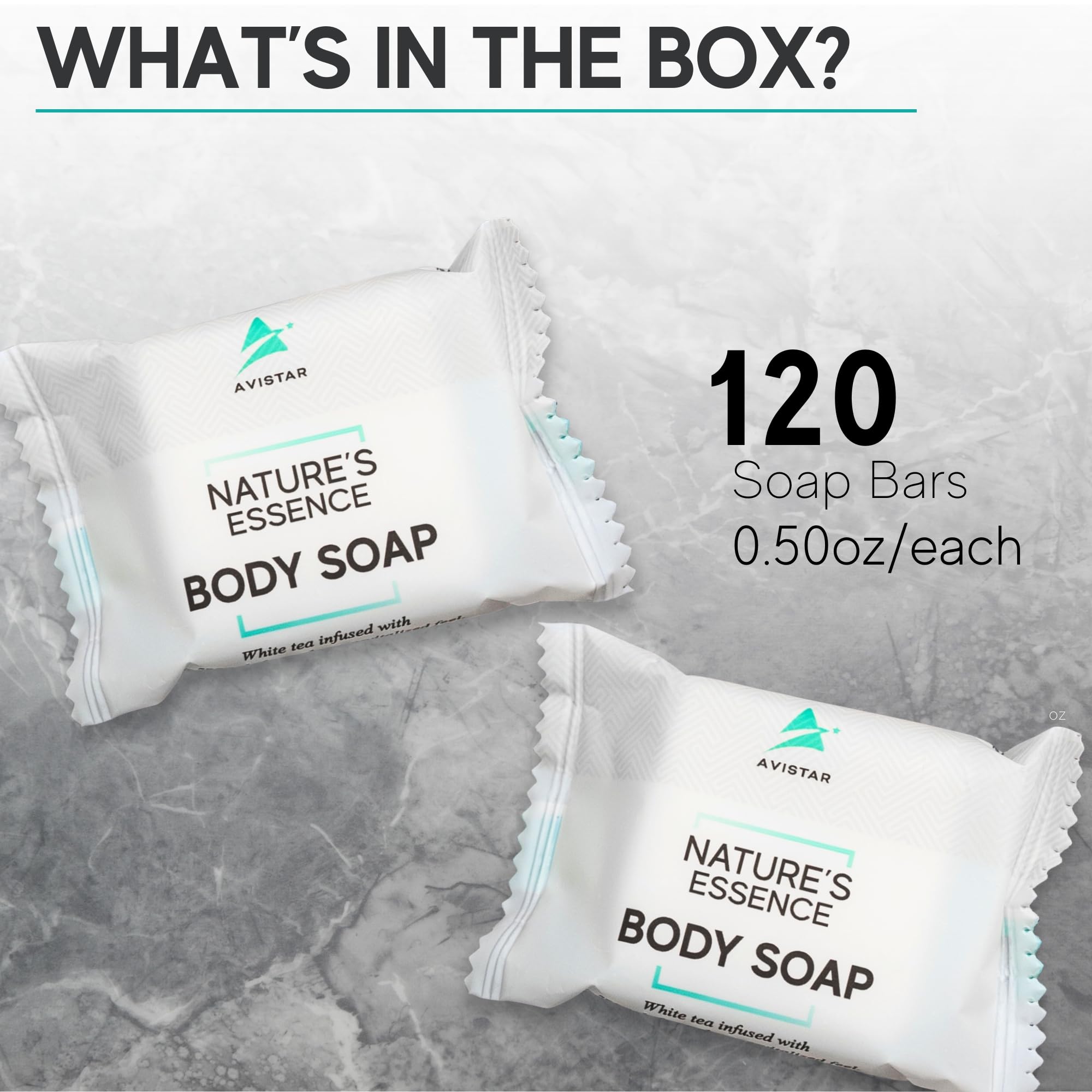 Avistar Bar Soap Bulk – 120 Pack Travel-Size Hotel Bars for Hospitality