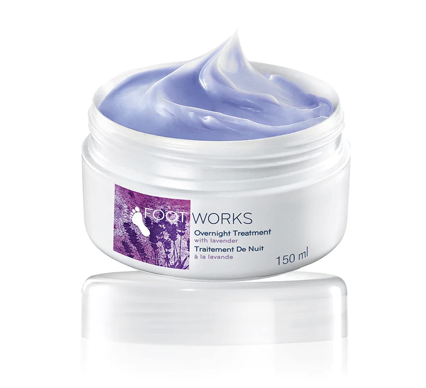 AVON Foot Works Lavender Overnight Foot Treatment – Hydrating Night Care for Tired Feet