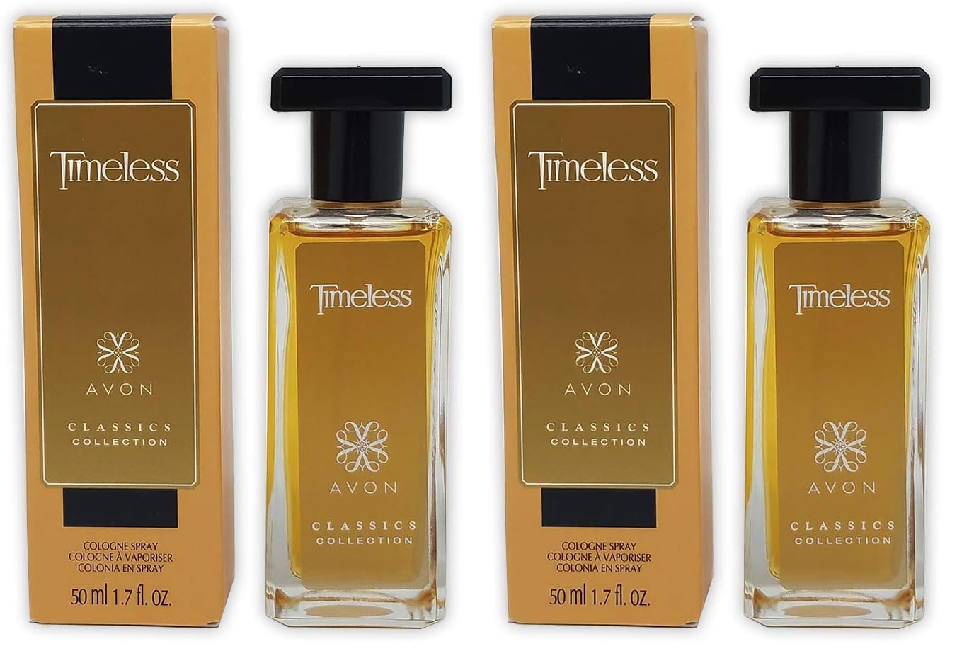 AVON Timeless Cologne for Men & Women – Exotic Fragrance Pack of 2 (1.7 fl oz)