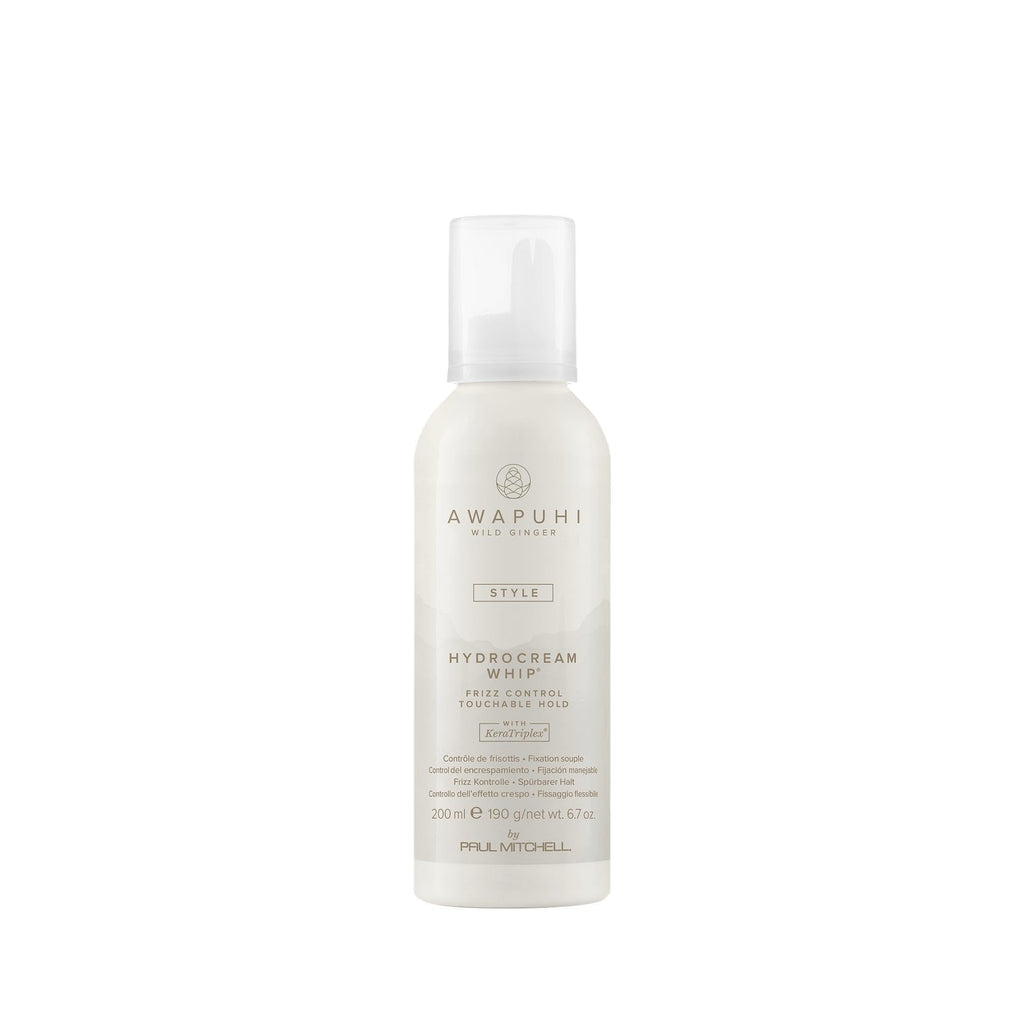 Awapuhi Wild Ginger HydroCream Whip Mousse – Frizz Control & Touchable Hold, 6.7 oz