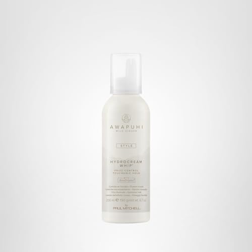 Awapuhi Wild Ginger HydroCream Whip Mousse – Frizz Control & Touchable Hold, 6.7 oz