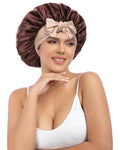 AWAYTR Silk Bonnet for Sleeping – 100% Mulberry Silk, 2-Layer Reversible Band