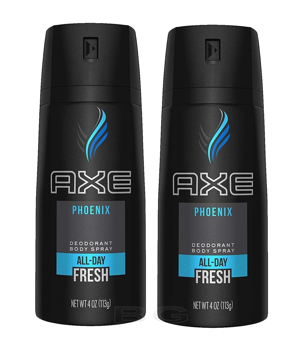 AXE Phoenix Body Spray for Men - 2 Pack (4 oz Each) | Daily Fragrance