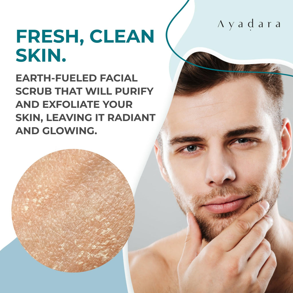 AYADARA Exfoliating Acne Scrub | 4 oz | Gentle Daily Facial Scrub for All Skin Types