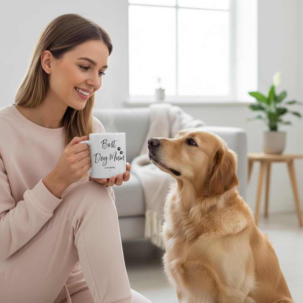 Personalised Best Dog Mum Mug