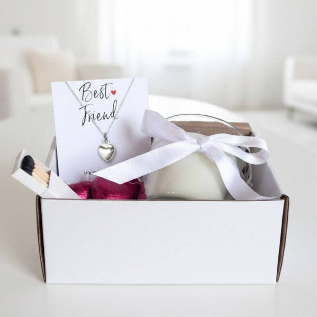 Small Best Friend Gift Hamper | Necklace, Chocolates & Candle