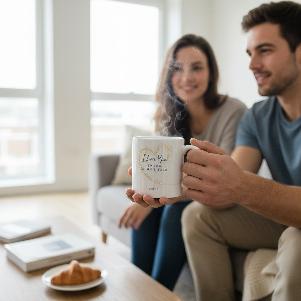 Personalised Love You to the Moon & Back Mug