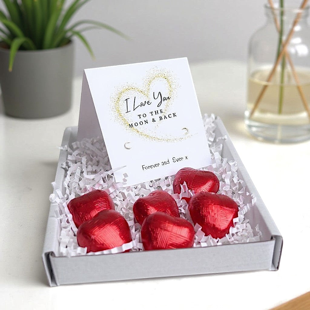 Love You to the Moon & Back Silver Earrings Mini Gift Hamper