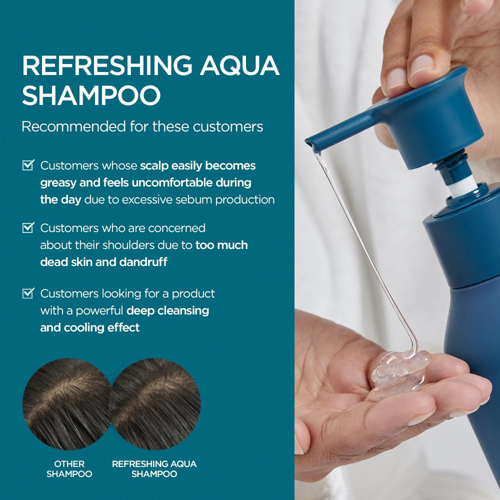 AYUNCHE Refreshing Shampoo for Oily Scalp – Purifying, Cooling & Deep Cleansing (11.8oz) | Korean Salon Brand