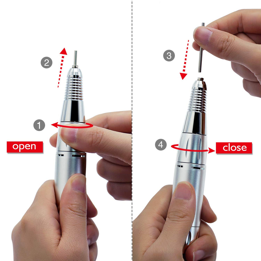 AZ GOGO Handpiece for TP283 Nail Drill Machine — 0-30000 RPM, Aluminum Heat Dissipation, Charger Required