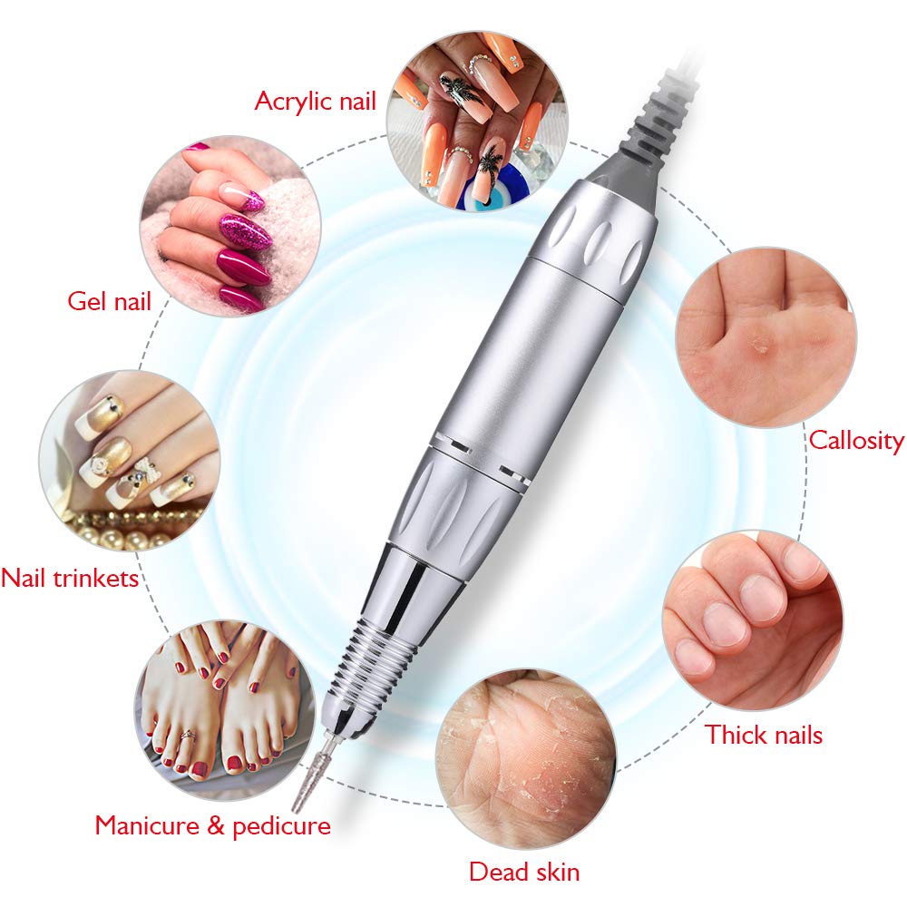 AZ GOGO Handpiece for TP283 Nail Drill Machine — 0-30000 RPM, Aluminum Heat Dissipation, Charger Required