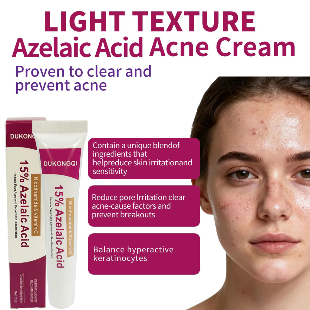 Azelaic Acid Serum for Balanced Skin Tone & Clear Pores – Acne & Redness Relief, 20g