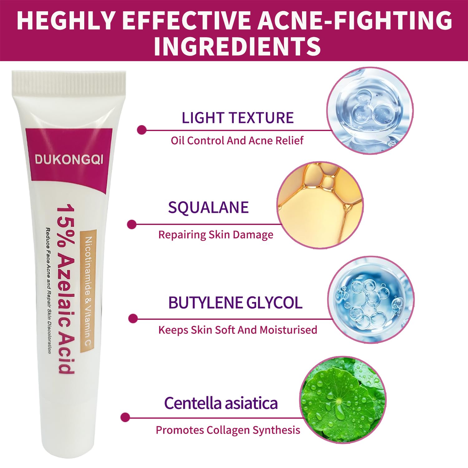 Azelaic Acid Serum for Balanced Skin Tone & Clear Pores – Acne & Redness Relief, 20g