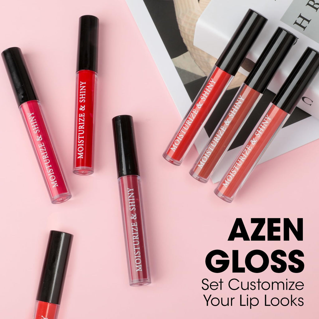 AZEN 100 Pack Lip Gloss Bulk Set – Rich Colors & Hydrating Shine