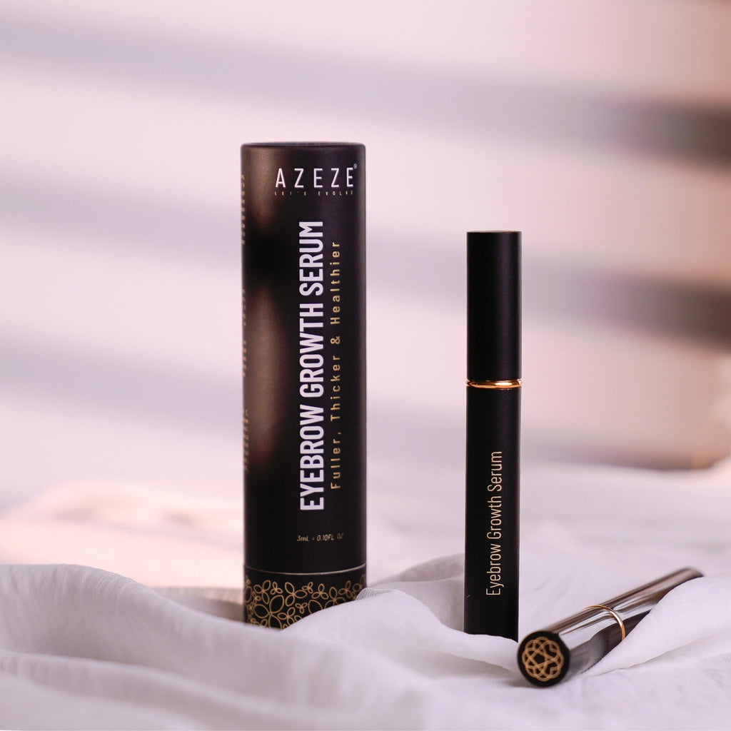 AZEZE Eyebrow Growth Serum – Oil-Free Formula for Fuller Brows in 6 Weeks
