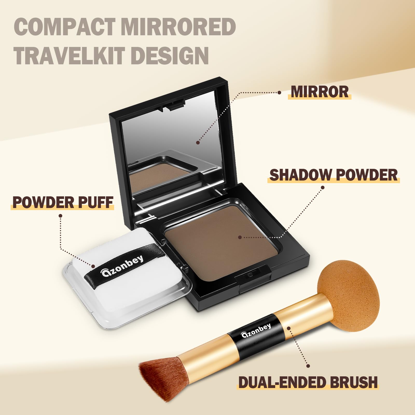 Azonbey Root Touch Up Powder — Instant Root Coverage & Hairline Concealer