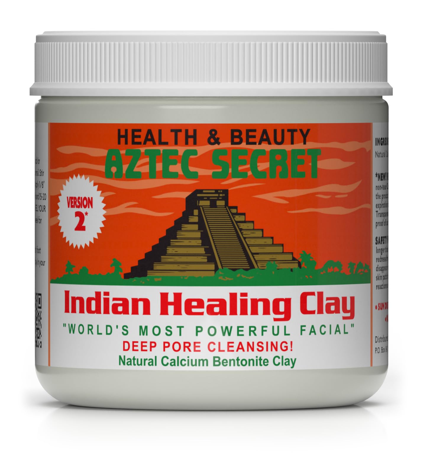 Aztec Secret Indian Healing Clay 1 lb – Deep Pore Cleansing Mask, 100% Natural Calcium Bentonite