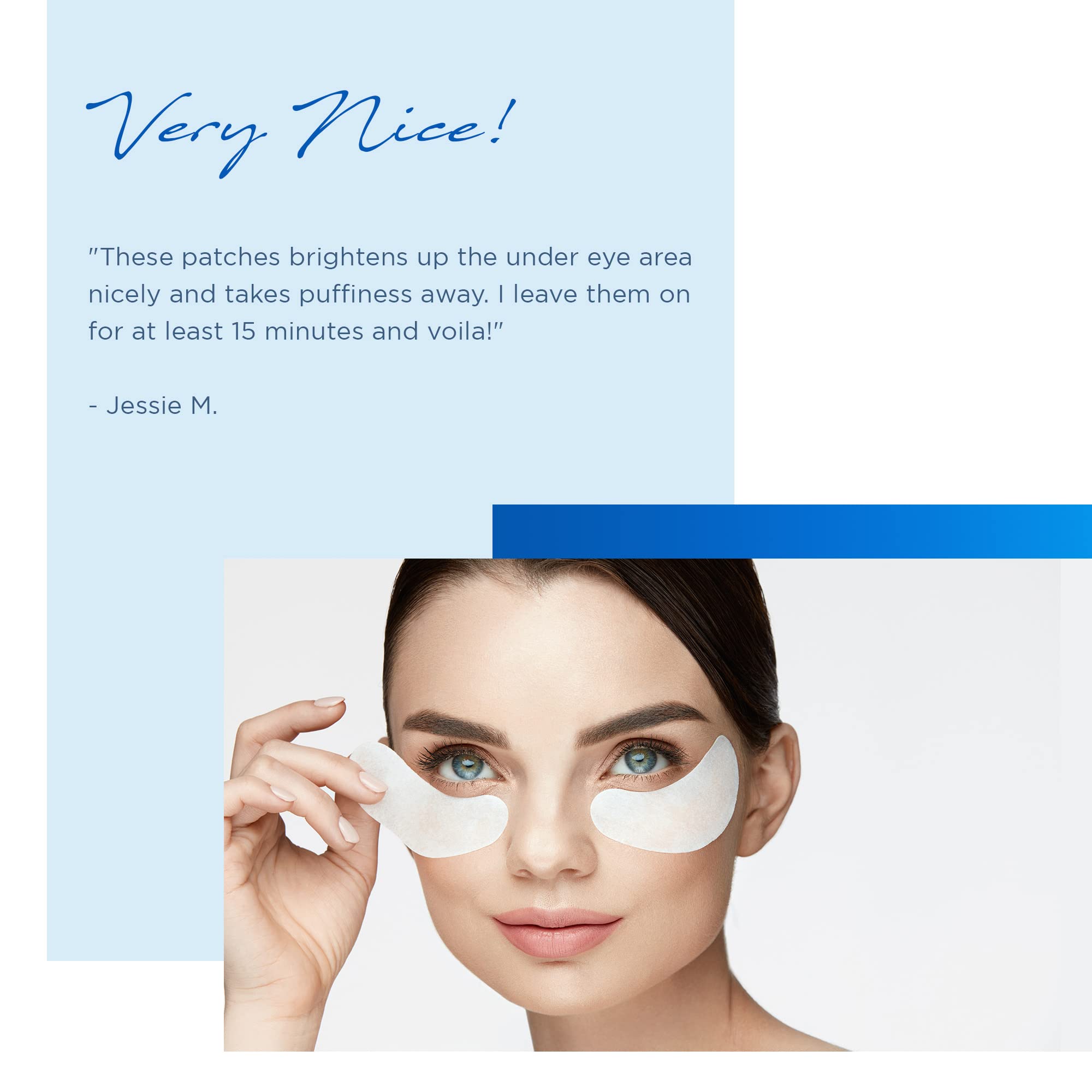 Azure Cosmetics Hyaluronic & Retinol Under Eye Pads – Moisturizing & Rejuvenating Eye Mask Patches