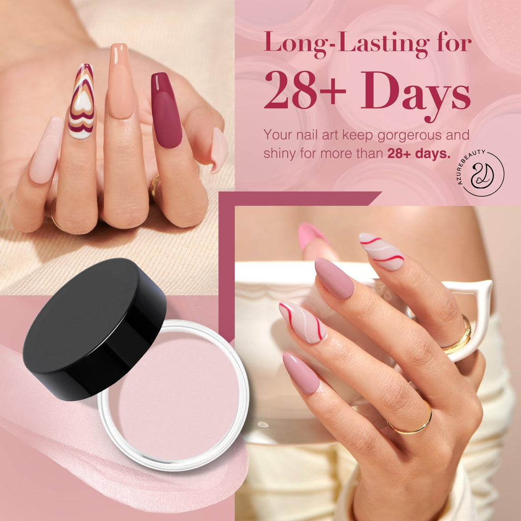 AZUREBEAUTY 31-Pcs Dip Powder Nail Kit Starter – 20 Colors & All-Season Shine