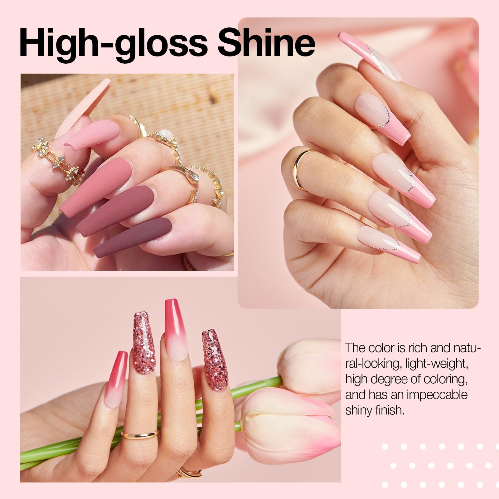 AZUREBEAUTY 31-Piece Dip Powder Nail Kit Starter — 20 Colors, No Lamp Needed, Base/Top/Activator