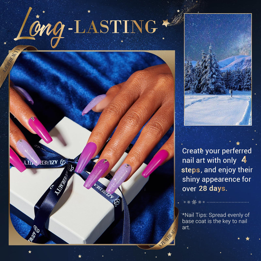 AZUREBEAUTY Dip Powder Nail Kit Starter – 20 Colors + Base/Top/Activator