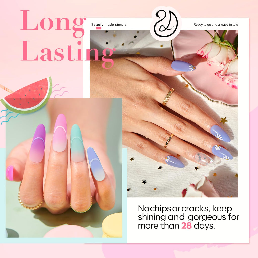 AZUREBEAUTY 30Pcs Dip Powder Kit Starter – 8 Summer Macarons Colors (Pink, Pastel Blue, Green Glitter) + Base/Activator/Matte Top Coat