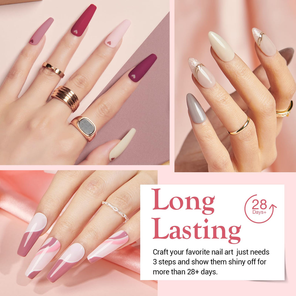 AZUREBEAUTY 31-Piece Dip Powder Nail Kit Starter — 20 Colors, No Lamp Needed, Base/Top/Activator