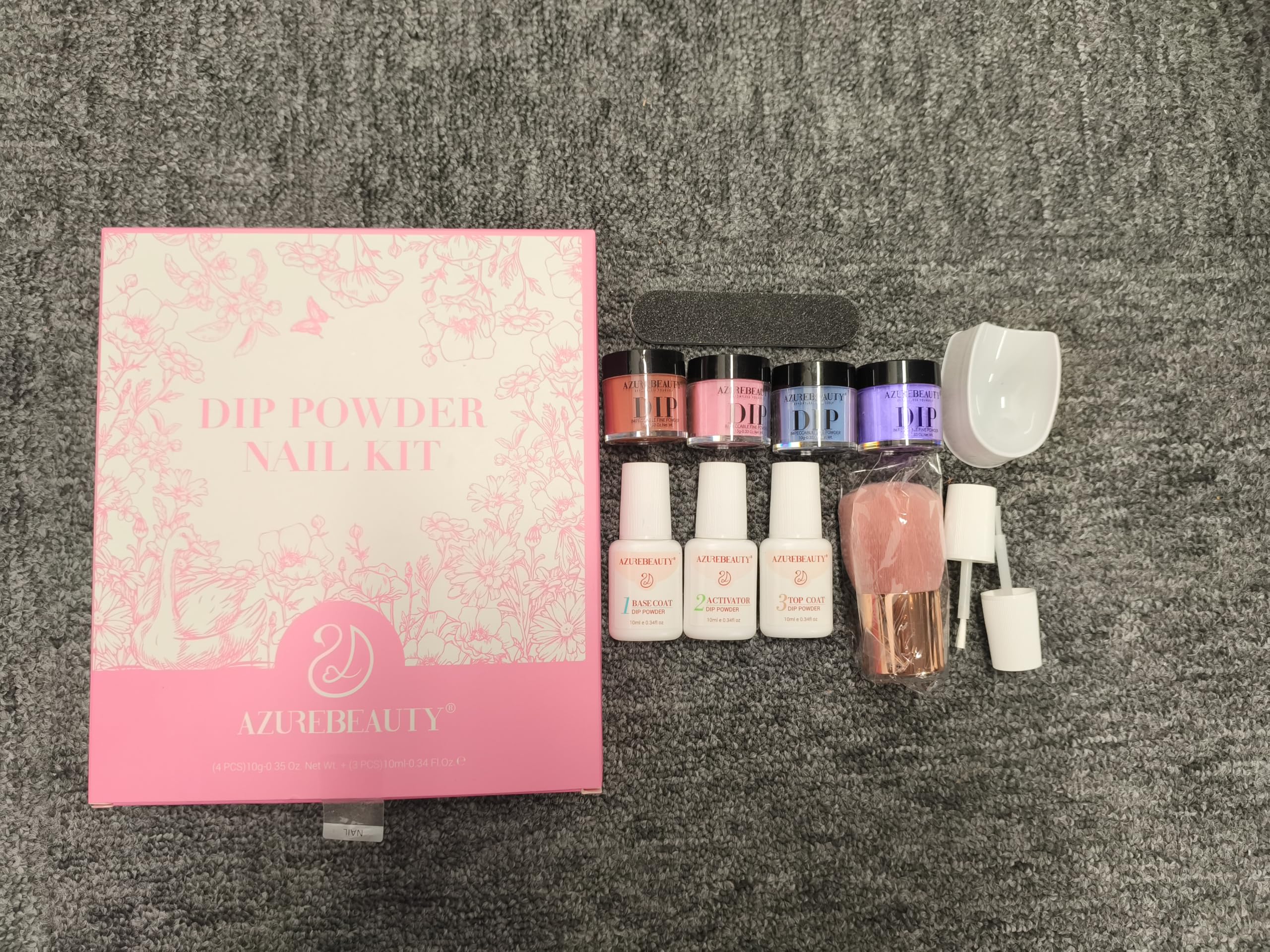 AZUREBEAUTY Dip Powder Nail Kit | Color-Changing Glitter Nails at Home