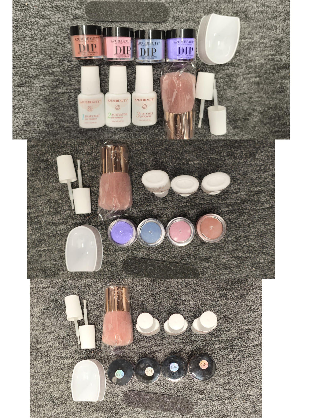AZUREBEAUTY Dip Powder Nail Kit | Color-Changing Glitter Nails at Home