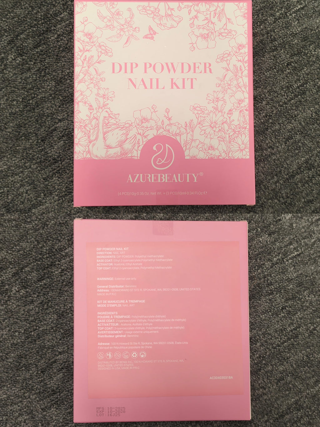 AZUREBEAUTY Dip Powder Nail Kit | Color-Changing Glitter Nails at Home