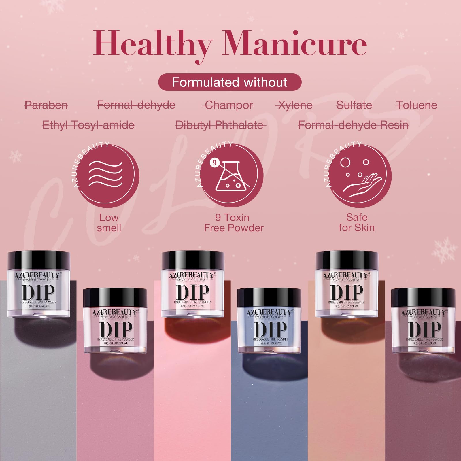 AZUREBEAUTY 31-Pcs Dip Powder Nail Kit Starter – 20 Colors & All-Season Shine