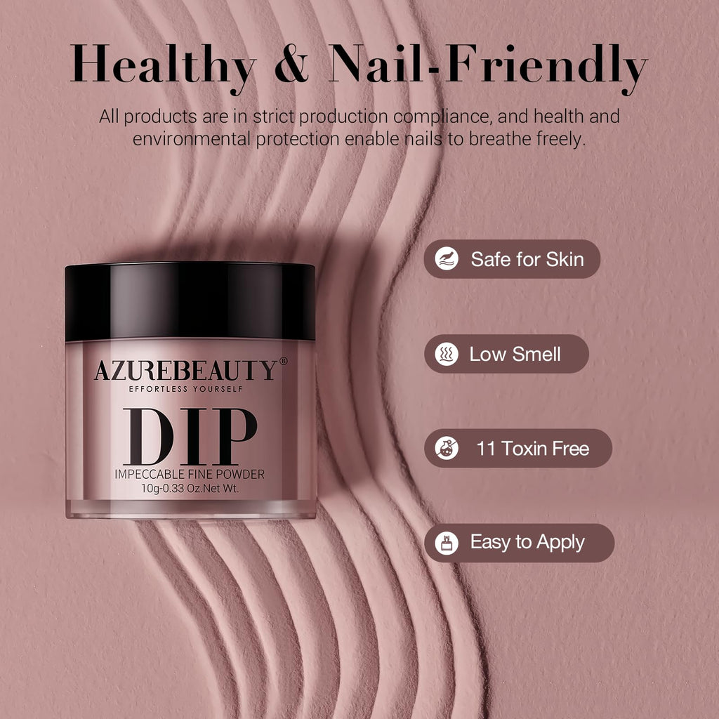 AZUREBEAUTY Fall Dip Powder Nail Kit | 20 Colors, 31 Pcs with Base/Top/Activator