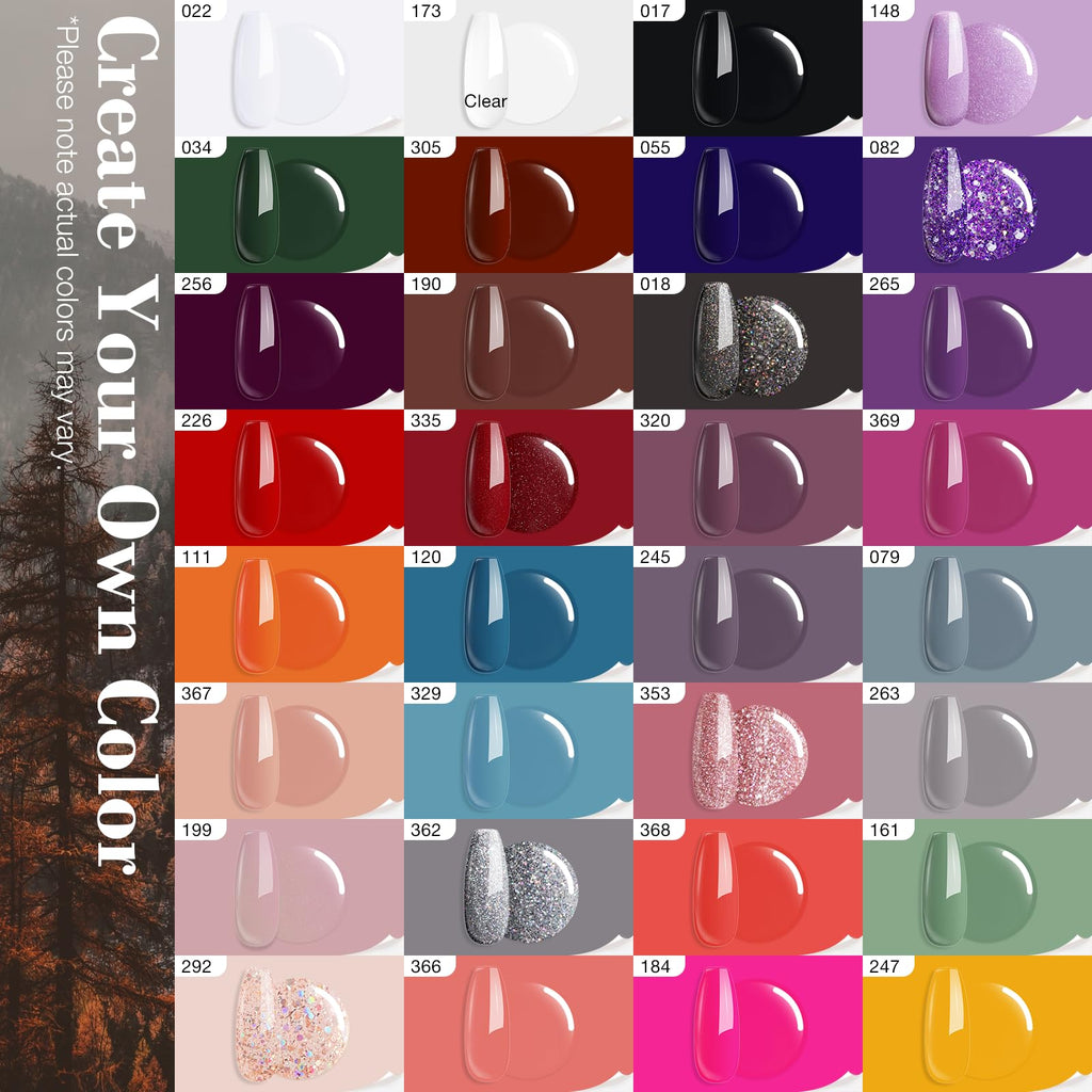 AZUREBEAUTY Dip Powder Nail Kit – 32 Colors, No Lamp Needed, Long-Lasting Shine