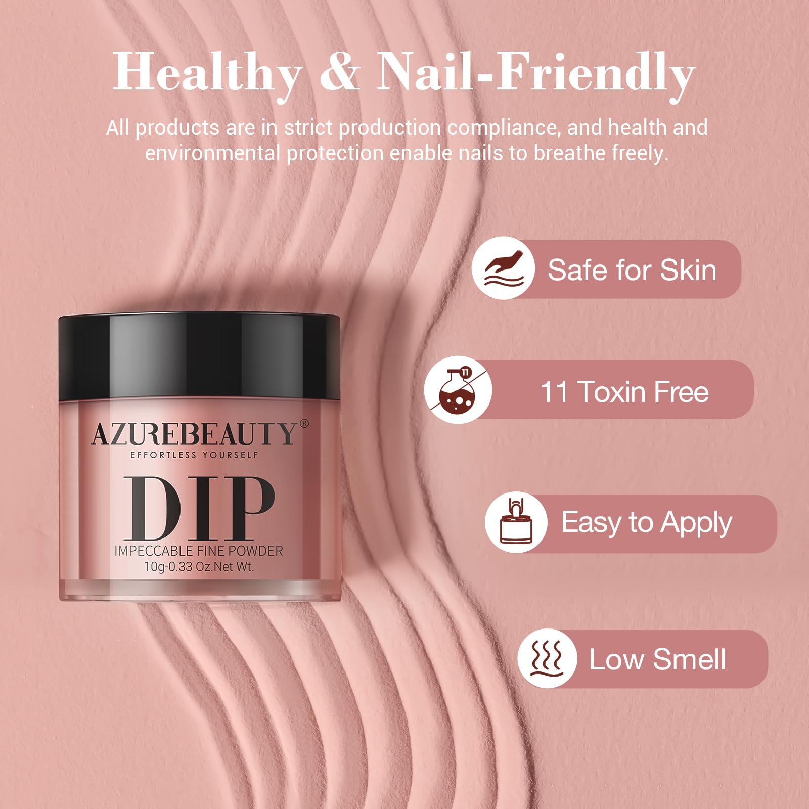 AZUREBEAUTY 31 Pcs Dip Powder Nail Kit — 20 Colors + 4 Liquids for DIY Salon-Quality Manicures