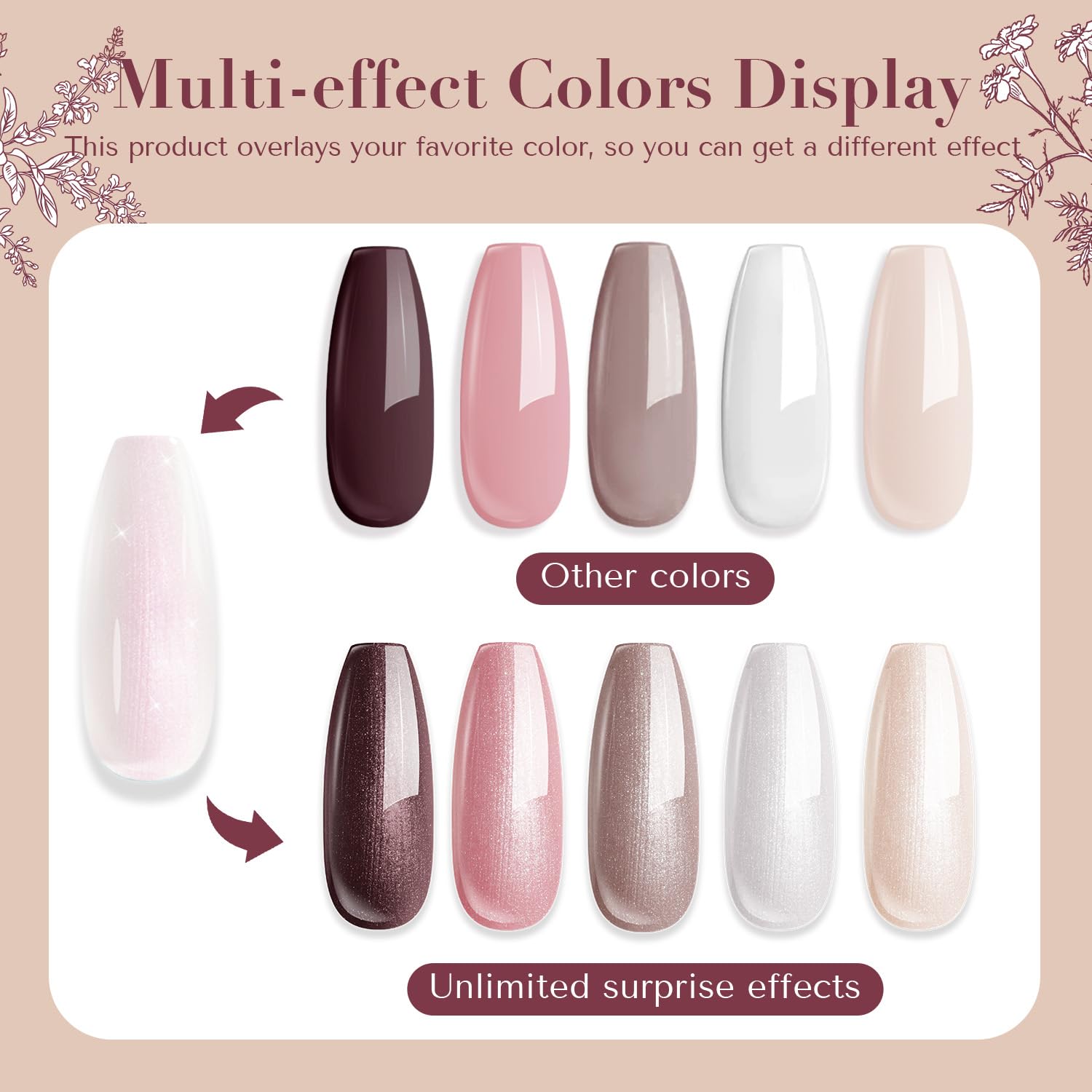 AZUREBEAUTY Nail Polish Set — 4 Colors + Top Coat, Quick-Dry, Natural Finish