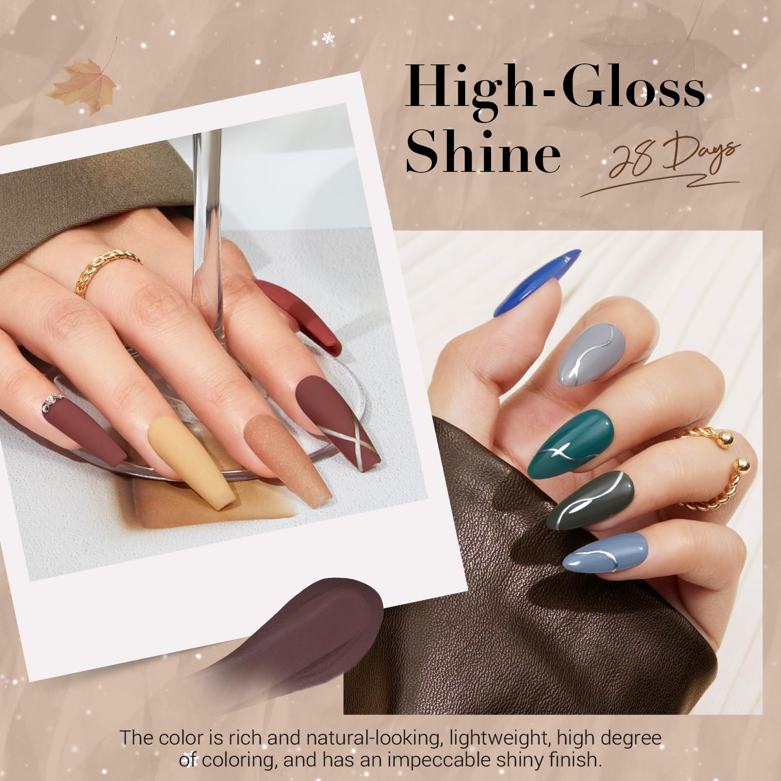 AZUREBEAUTY Dip Powder Nail Kit Starter — 20 Colors, No Lamp Needed