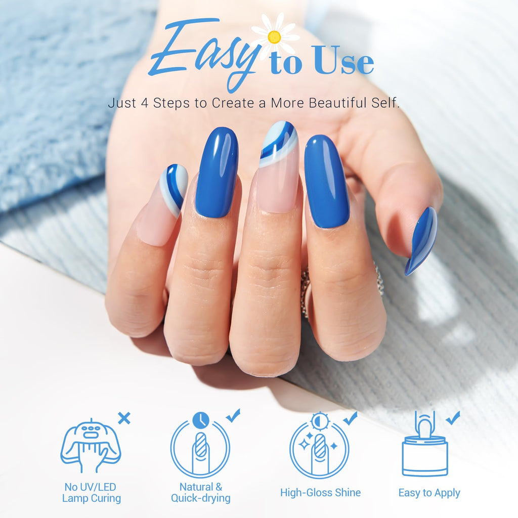 AZUREBEAUTY Dip Powder Nail Kit Starter – 20 Colors, 31 Pcs, No Lamp Needed, Gift Set (Summer Blue/Red/Green Glitter)