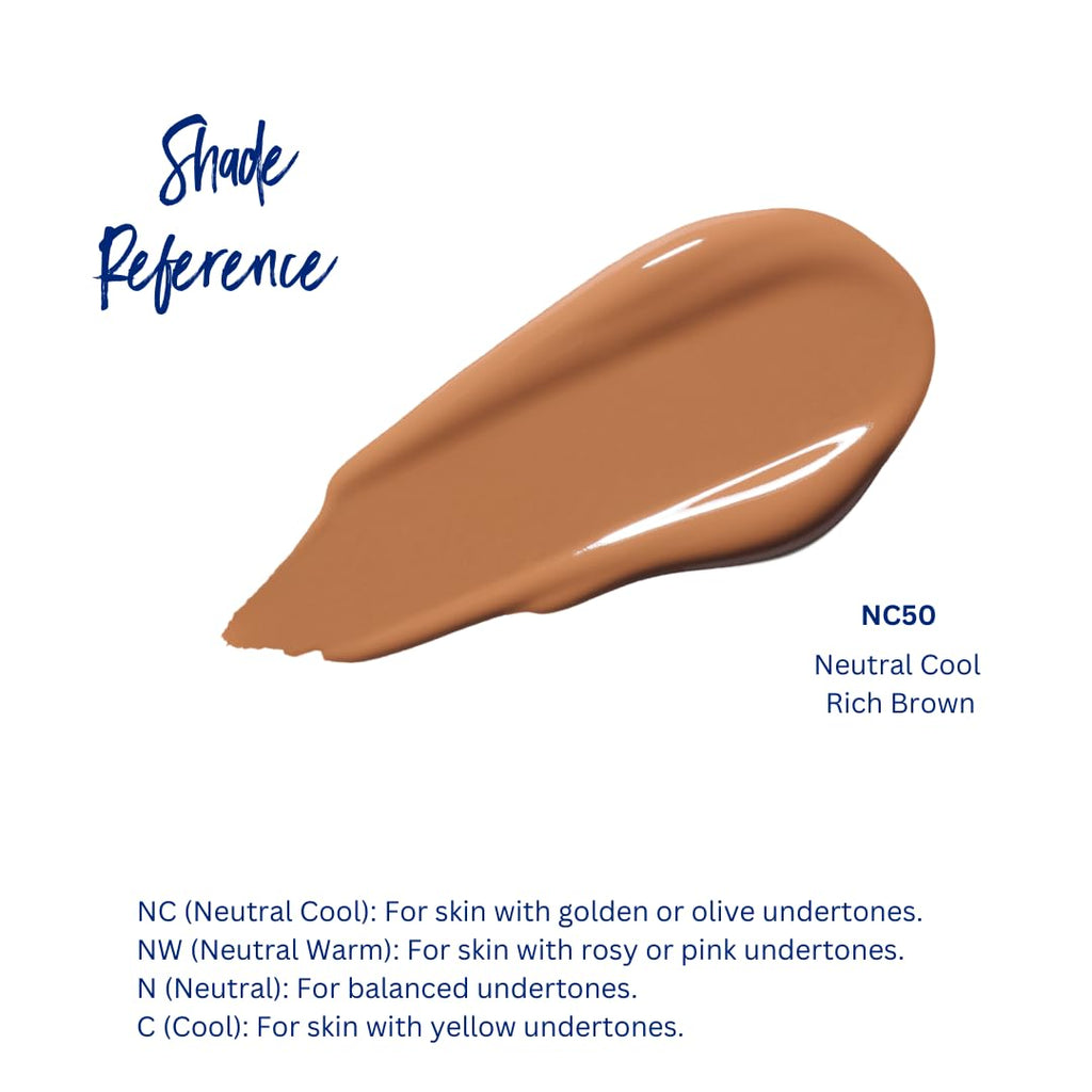B BESTBRONZE Body Makeup Concealer – Waterproof Tattoo Cover Up & Full Coverage for Legs & Scars (NC50 Rich Brown, 3.4 fl oz)