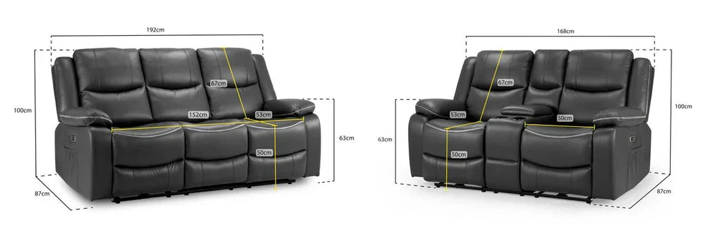 Harald  Electric Recliner Sofa Set: Luxurious 3+2 Seater for Ultimate Comfort