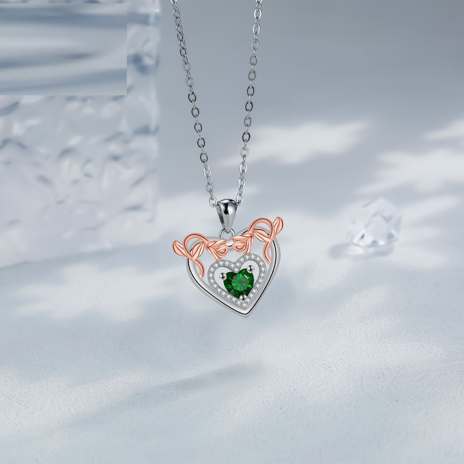Love Rose Pendant Valentine's Day Gift High Sense