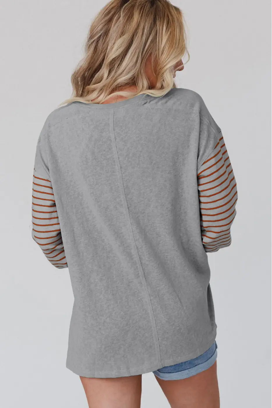 Color Block Bishop Sleeve Top Women UK
