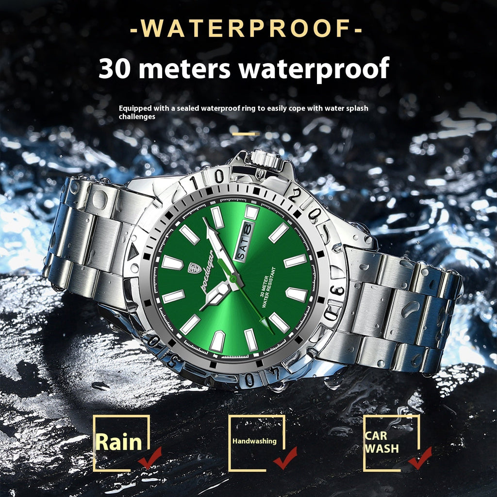 Swiss Waterproof Luminous Men's Watch - Ultra Slim 6mm Casual Fashion Timepiece