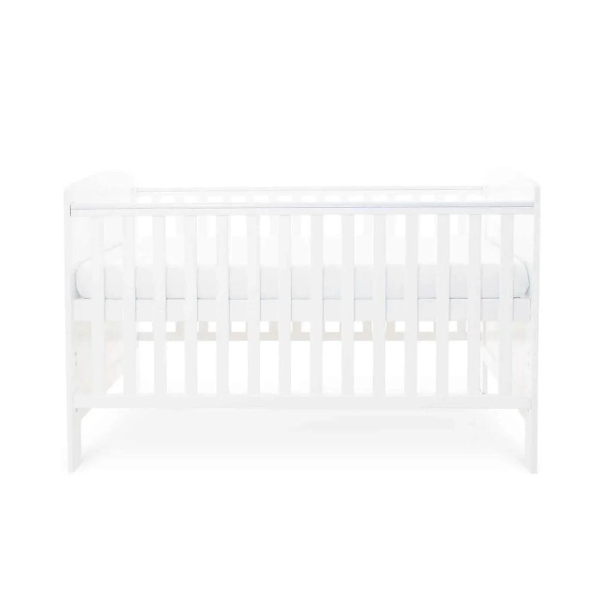 Ickle Bubba Coleby Classic Cot Bed White - Premium Sprung Mattress