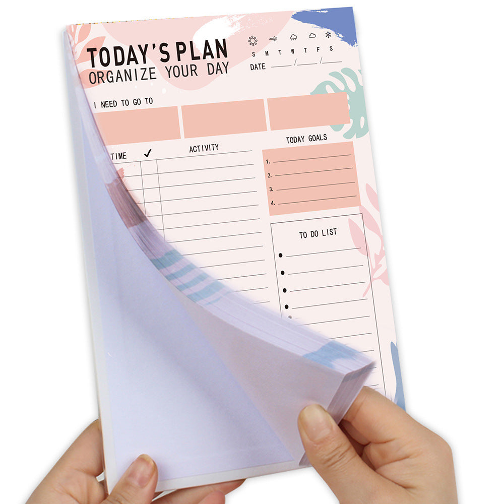 Daily, Weekly, Monthly Tear-Off Simple & Disciplined Planner For Time Management And Notes