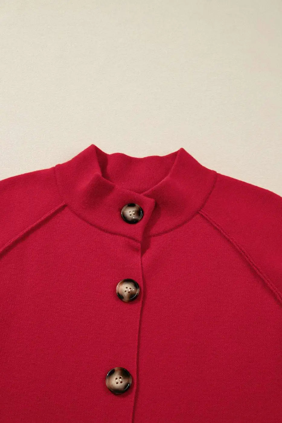 Red Collared Wrap Cardigan Women UK