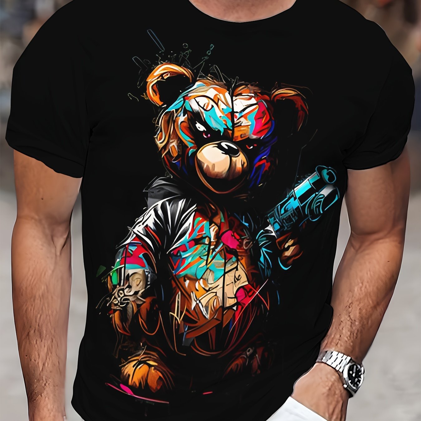 Summer Loose Short Sleeves T-shirt Men's And Women's Round Neck