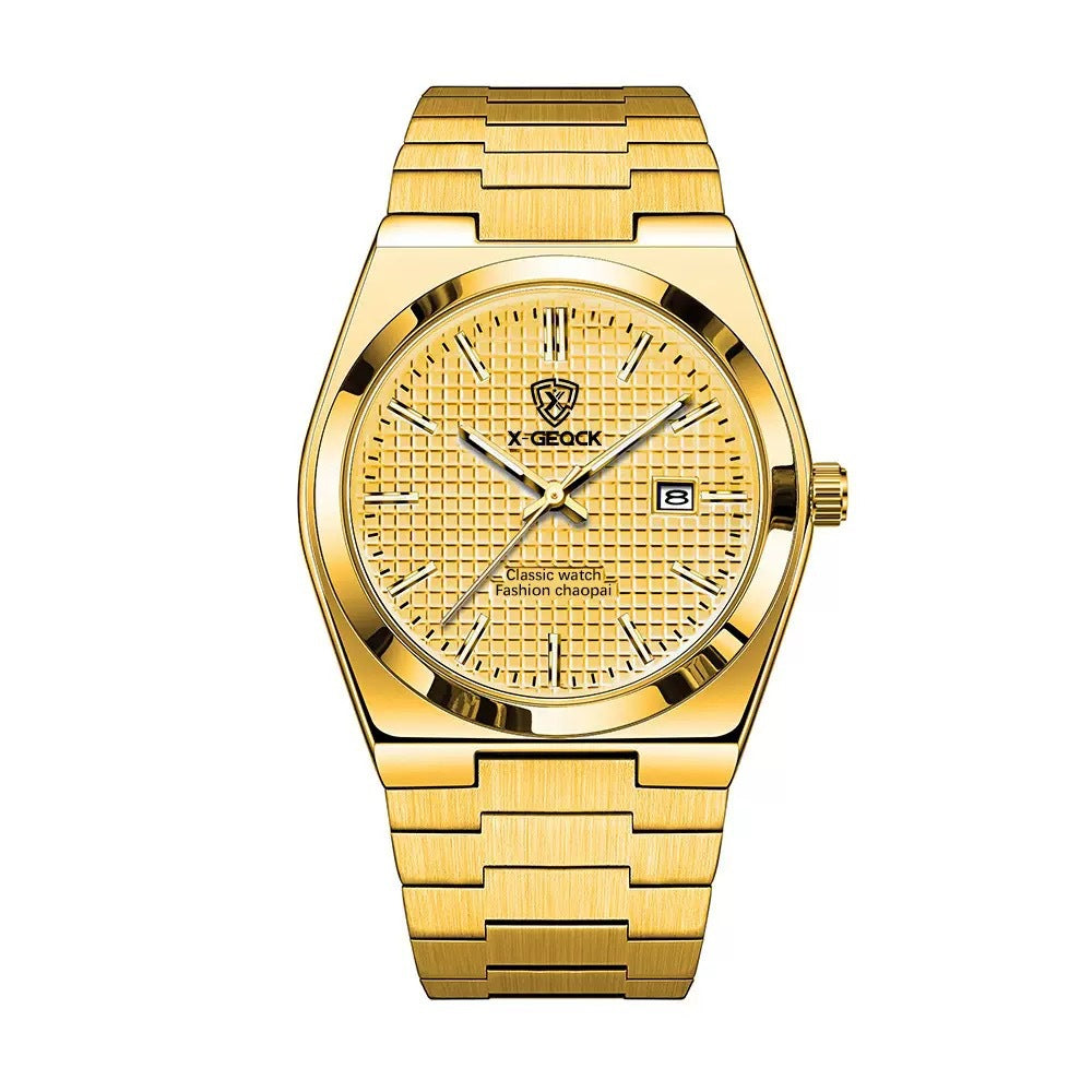 Butterfly Clasp Men's Quartz Swiss Watch